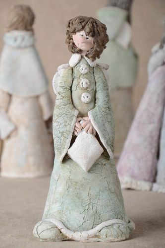 Handmade Figuren aus Ton Figuren aus Keramik Haus Deko schöne Dinge aus Ton - MADEheart.com