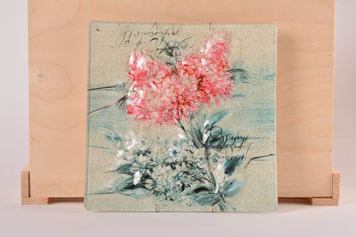 Deko Teller handgefertigt Wandbild Glas Haus Deko Designer Geschenk schön - MADEheart.com