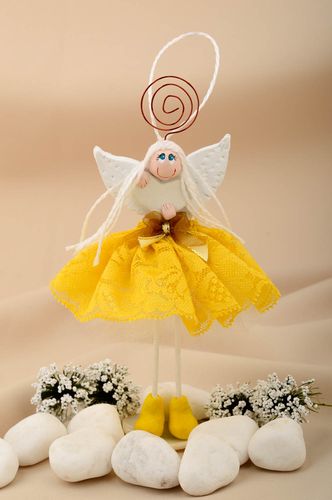 Decor ideas handmade fridge magnet ceramic doll interior toy decorative use only - MADEheart.com