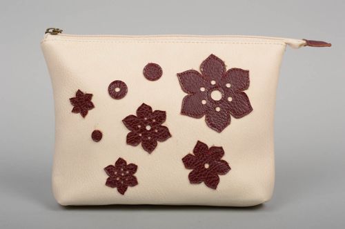 Handmade female small bag stylish clutch with flowers designer women accessory - MADEheart.com