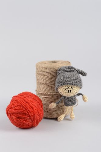 Weiche kleine Puppe handmade Häkel Kuscheltier tolles Designer Geschenk schön - MADEheart.com