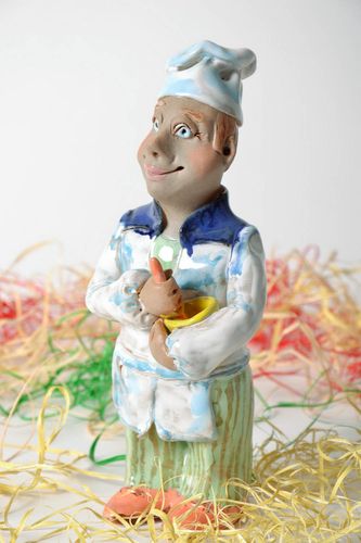 Keramische Statuette Koch - MADEheart.com