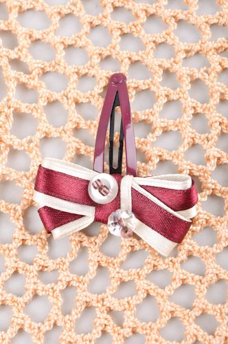 Handmade bow hair clip hair accessories for girls bows for hair gifts for her - MADEheart.com
