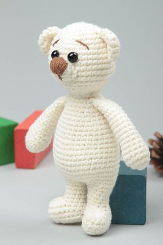 Kuscheltier Bär weiches Kuscheltier Plüschtier Bär handgemachtes Kuscheltier - MADEheart.com