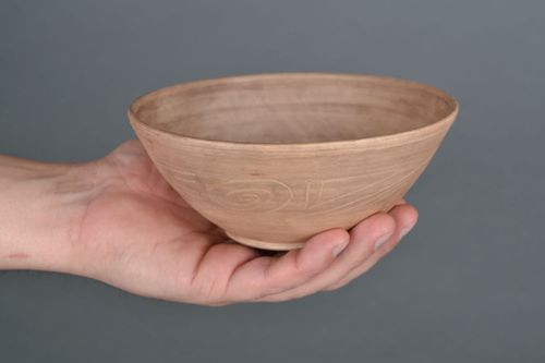 Bol en argile blanche fait main vaisselle technique de cuisson au lait - MADEheart.com