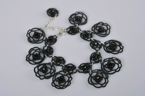 Pulsera de abalorios hecha a mano bisutería de moda accesorio para mujer - MADEheart.com
