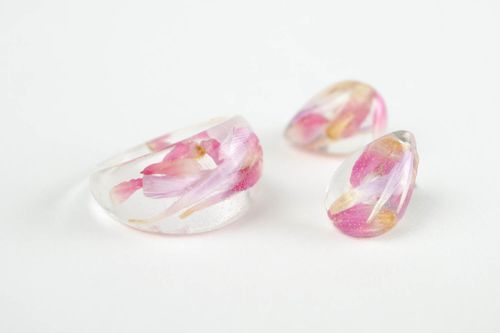 Juego de bisutería artesanal accesorios para mujer elegantes regalo original - MADEheart.com