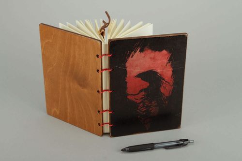 Handmade Notebook The Crow - MADEheart.com
