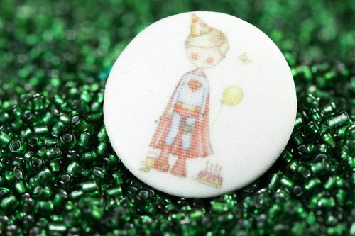 Botón infantil hecho a mano accesorio para ropa material para manualidades - MADEheart.com