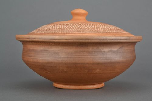 Ceramic bowl for dumplings kilned with milk - MADEheart.com