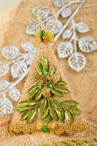 Handmade Christmas tree decor, Christmas tree pendant present Christmas  - MADEheart.com