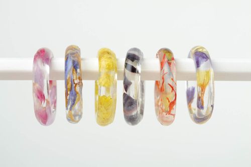 Бижутерия ручной работы комплект украшений кольца с цветами модные кольца 6 штук - MADEheart.com