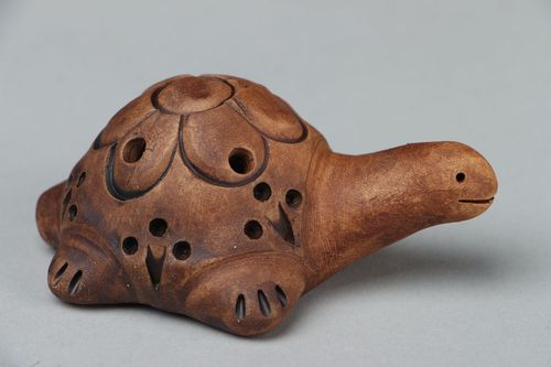 Apito de cerâmica Tartaruga  - MADEheart.com