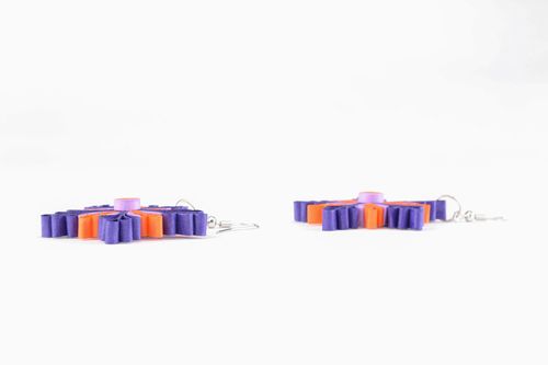 Boucles doreilles en papier technique quilling faites main - MADEheart.com