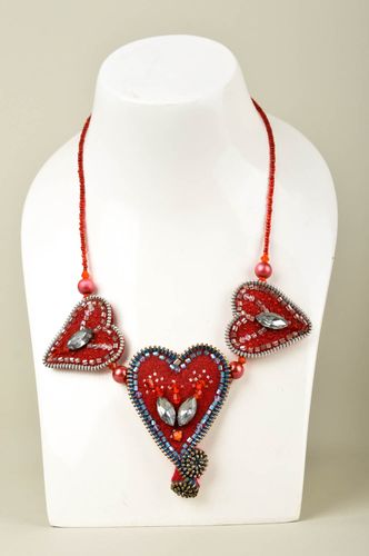 Unusual handmade beaded necklace costume jewelry designs gifts for her - MADEheart.com