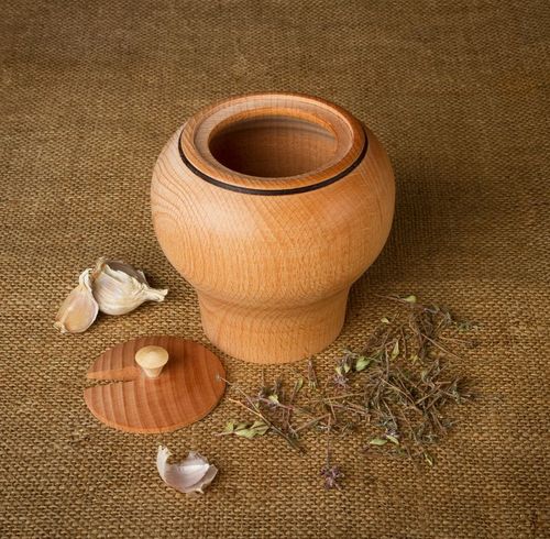 Wooden sugar-bowl - MADEheart.com