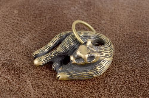Handmade unusual pendant metal stylish jewelry designer animal pendant - MADEheart.com