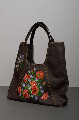 Unusual denim fabric with magnet - MADEheart.com