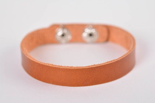 Bracelet cuir fait main Bijoux cuir Accessoire pour femme Bracelet de mode - MADEheart.com