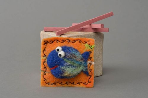 Handmade fridge magnet for children woolen toy interior decorative woolen toy  - MADEheart.com