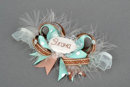 Fascia per testa fatta a mano con nastri di reps accessorio per capelli - MADEheart.com