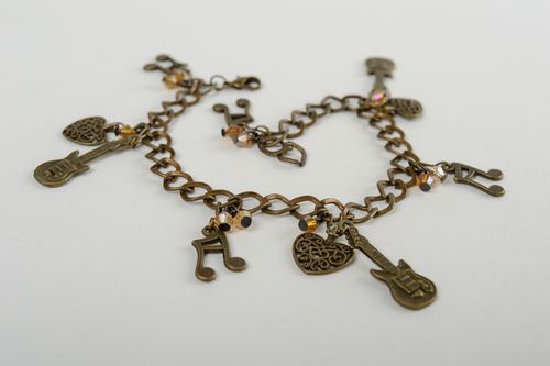 Beautiful handmade chain bracelet metal bracelet designs accessories for girls  - MADEheart.com