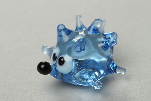 Handmade glass statuette Hedgehog - MADEheart.com