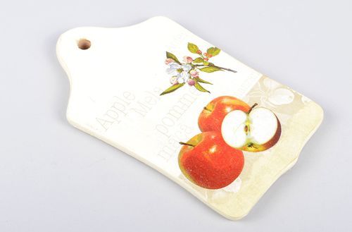 Tabla decorada hecha a mano decoupage accesorio de cocina decoración para casa - MADEheart.com