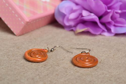 Ohrringe Damen handgefertigt ausgefallener Ohrschmuck Polymer Clay Schmuck - MADEheart.com