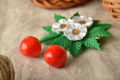 Fermaglio per capelli fatto a mano di nastro accessorio da bambina originale - MADEheart.com