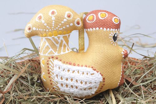 Pingente decorativo feito de tecido Galo - MADEheart.com