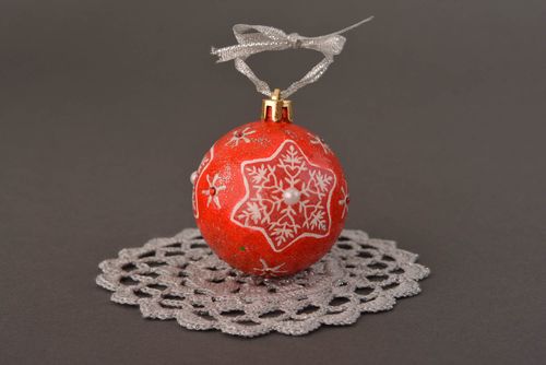 Handmade Christmas tree toy decoupage toys decorative pendant cute tree toy - MADEheart.com