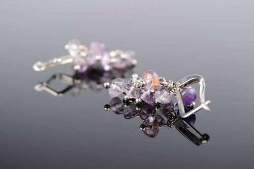 Aquamarine earrings Grapes - MADEheart.com