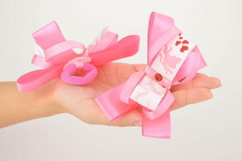 Haargummi Set handgefertigt Mädchen Haarschmuck Accessoires für Kinder 2 Stück - MADEheart.com
