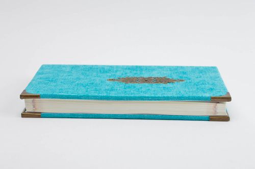 Türkisblaues Notiz Buch handmade Designer Notizbuch Geschenk für Freundin - MADEheart.com