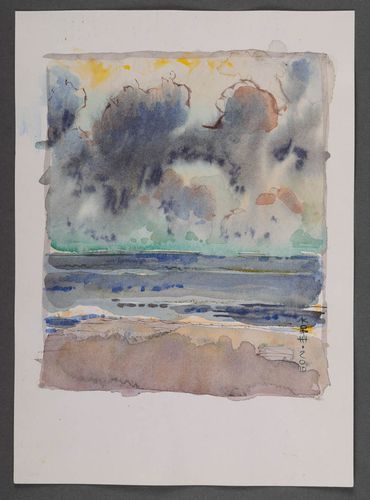 Aquarellbild Meer - MADEheart.com