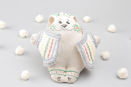 Funny soft toy Bunny in Vest - MADEheart.com