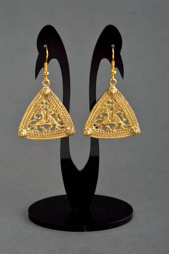 Handmade earrings metal jewelry earrings for girls designer accessories - MADEheart.com