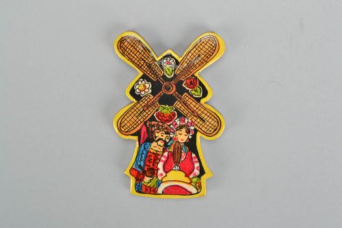 Aimant frigo en bois Famille ukrainienne  - MADEheart.com