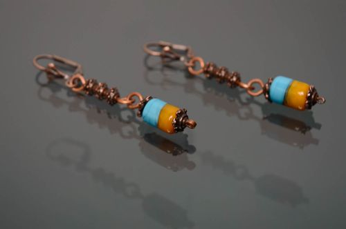 Handmade lampwork glass earrings - MADEheart.com
