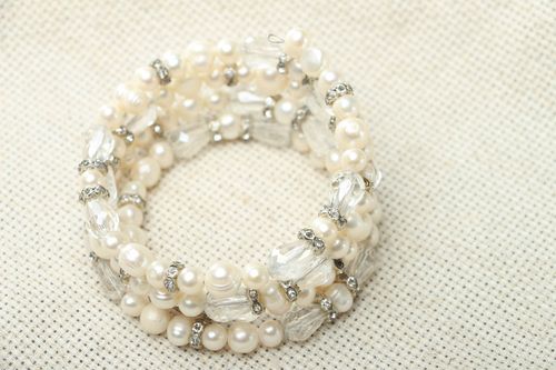 Bracelet en perles et cristal fait main - MADEheart.com