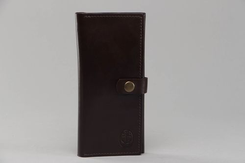 Black leather wallet - MADEheart.com