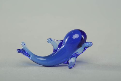 Handmade glass statuette Dolphin - MADEheart.com