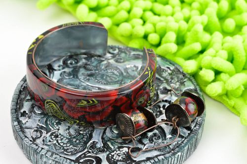 Braccialetto e orecchini fatti a mano parure di gioielli accessori da donna - MADEheart.com