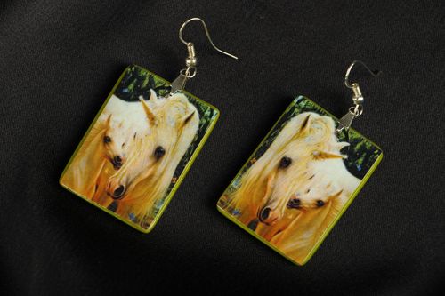 Earrings made ​​of polymer clay - MADEheart.com