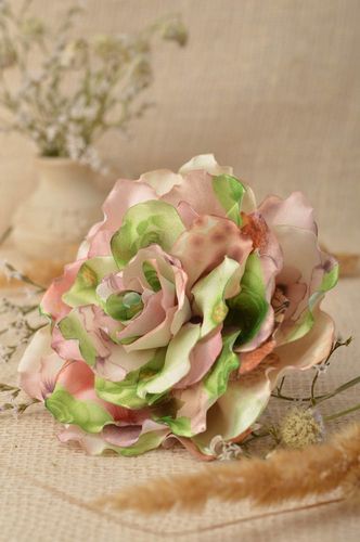 Homemade jewelry hair clip brooch pin flower brooch flower hair clip gift ideas - MADEheart.com