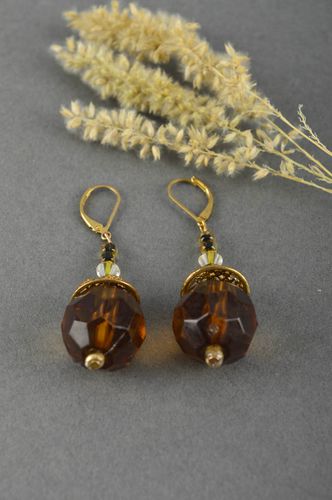 Handgemachte Ohrringe Juwelier Modeschmuck Glasperlen Schmuck elegant schön fein - MADEheart.com