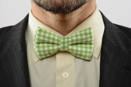 Checkered bow tie - MADEheart.com