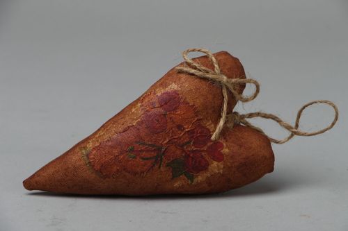 Pingente de interior de tecido Coração - MADEheart.com