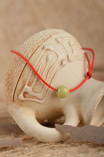 Unusual handmade thread bracelet thin textile bracelet cool gifts for her - MADEheart.com